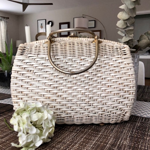 Mike Skipini Original Handbags - Vintage Wicker Woven Purse